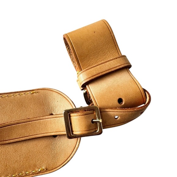 Authentic Louis Vuitton Vachetta Leather Large Luggage Tag with Poignet - Picture 10 of 10